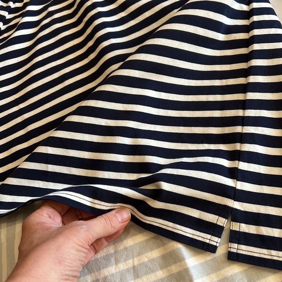J. Crew Stripes Navy & White Blouse Size: M - Picture 10 of 11